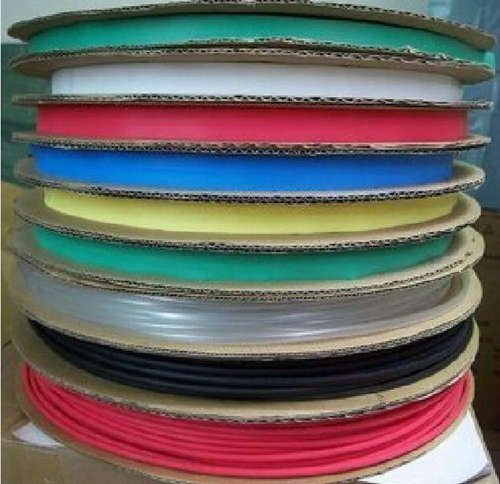 

1 Roll Diameter 8mm Red / Black / Red / Green / Blue / Yellow / Clean Heat Shrinkable Tube Shrink Tubing 100M Length