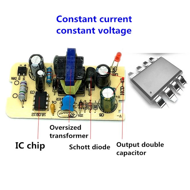 

100PCS Bare board AC 100-240V DC 12V 1A Universal Power Adapter Supply Charger adapter for LED light strips Constant current