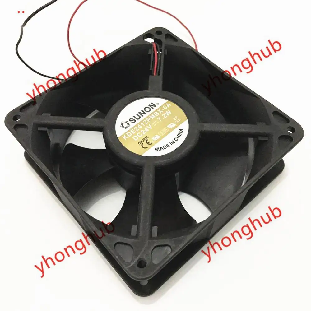 

SUNON KDE2412PMBX-6A DC 24V 7.2W 120x120x38mm Server Cooling Fan