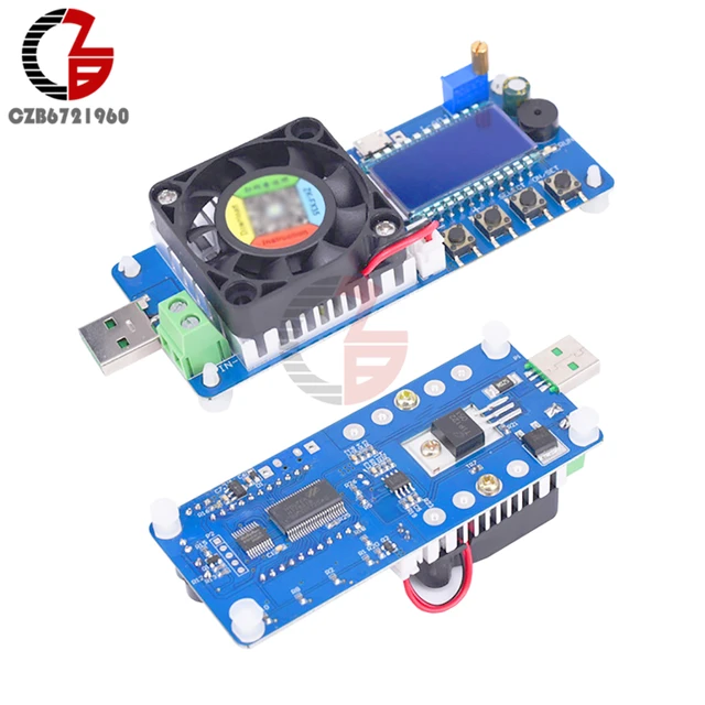 4A/5A 25W/35W regulowany elektroniczny tester obciążenia LED cyfrowy woltomierz USB amperomierz pojemność baterii detektor zasilania Monitor