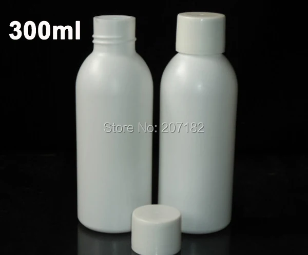 (100 Cái/lốc) 300Ml/300CC HDPE Bình, Bình Sữa, Chất Lỏng Bình, bình Rỗng Với Viền Nhôm Miếng Lót