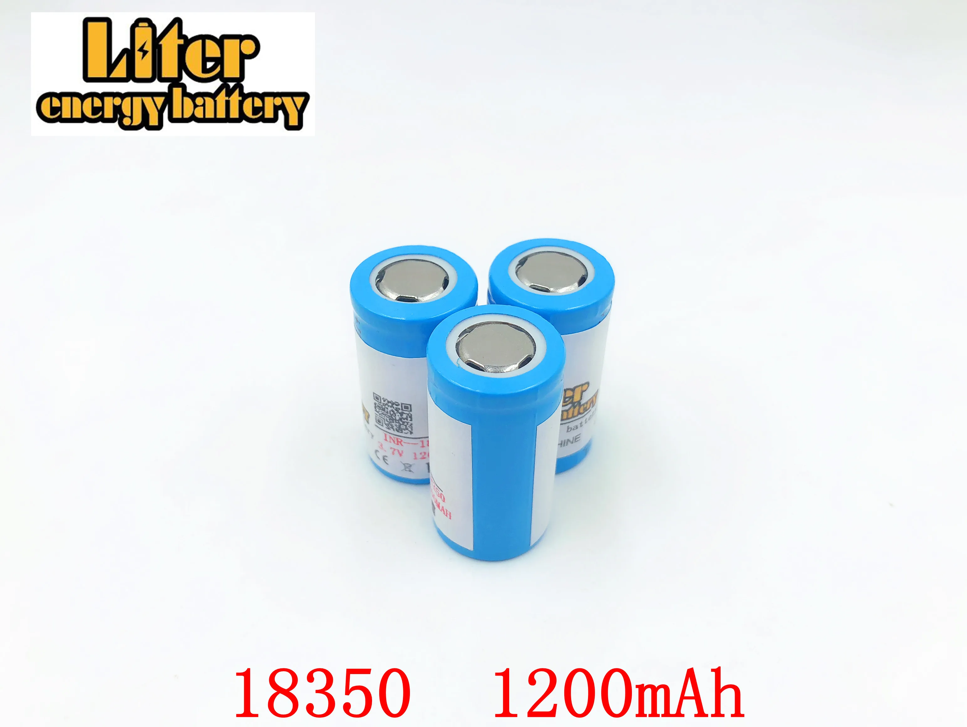 2PCS Liter energy battery 18350 battery 1200mAh 3.7V Li-ion Rechargeable Battery with battery protective storage box