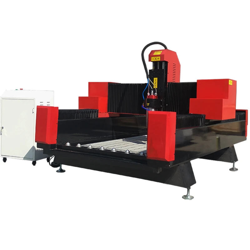 Best Sale 1325 Heavy stone machinery with independent double heads water jet tile cutting machine