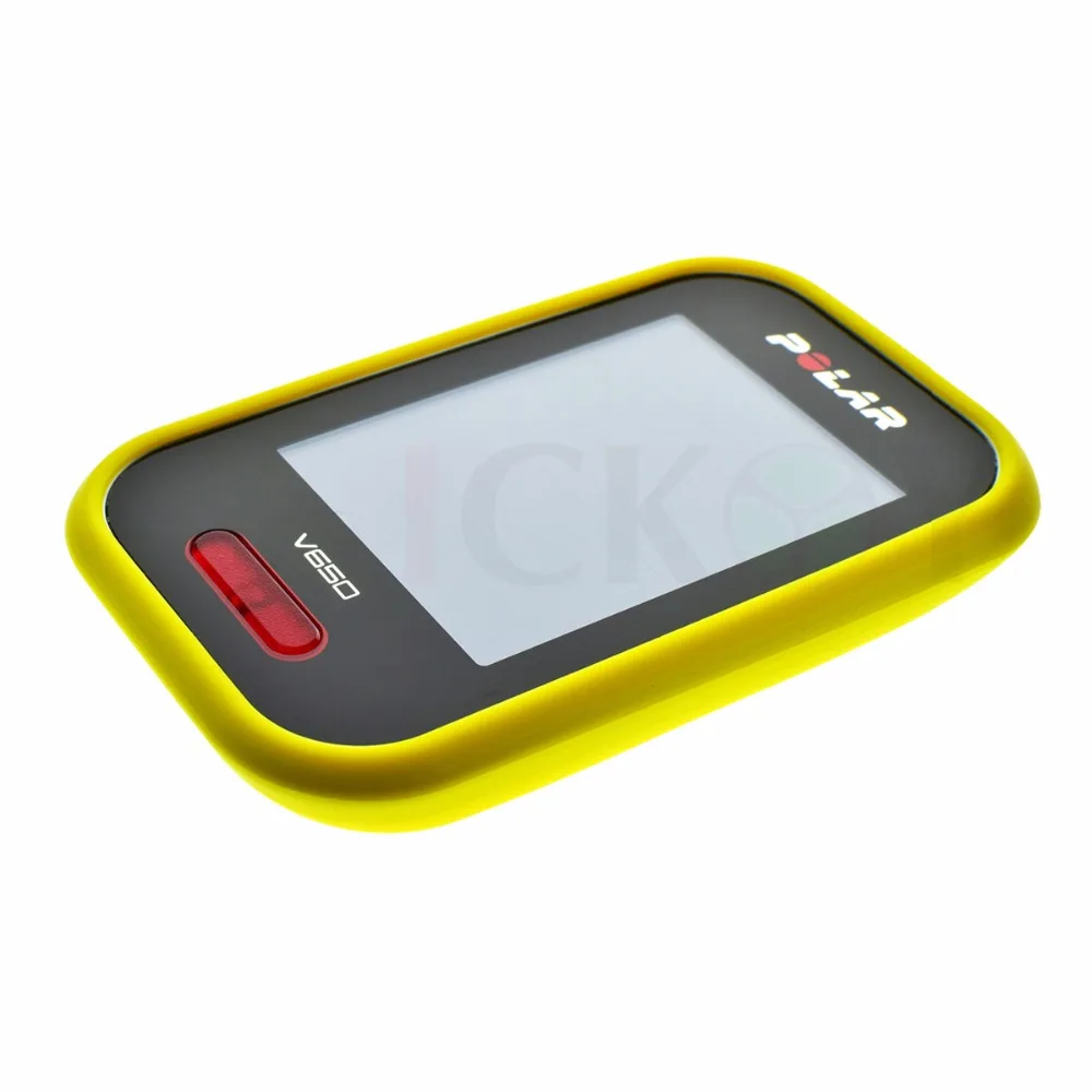 Outdoor Radsport Silicone Rubber Schützen Gelben Fall + Lcd-bildschirm Schutzfolie Für Polar V650 GPS Zubehör