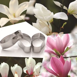 3 pcs/set Magnolia Petals Cutters Set Stainless Steel Fondant Cake Cookie Cake Decorating Tools