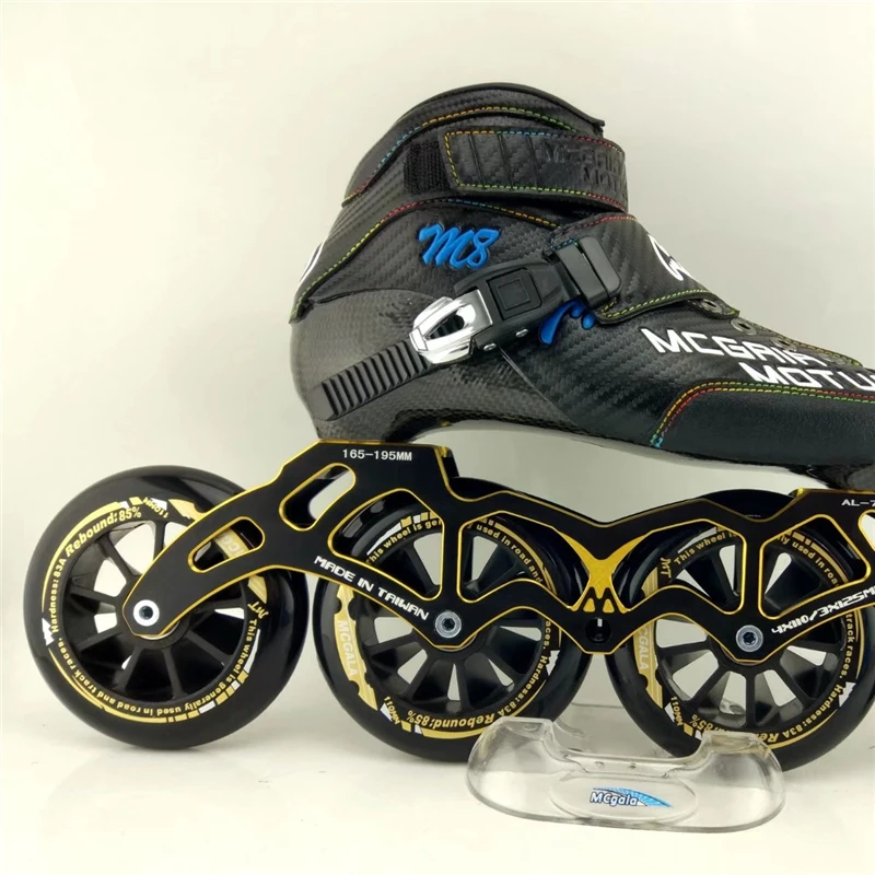Marathon Inline Speed Skates Frame Racing Base 4 Wheel 90mm 100mm 110mm Transfer 3 Wheels 100mm 110mm 125mm Skating 165mm 195mm