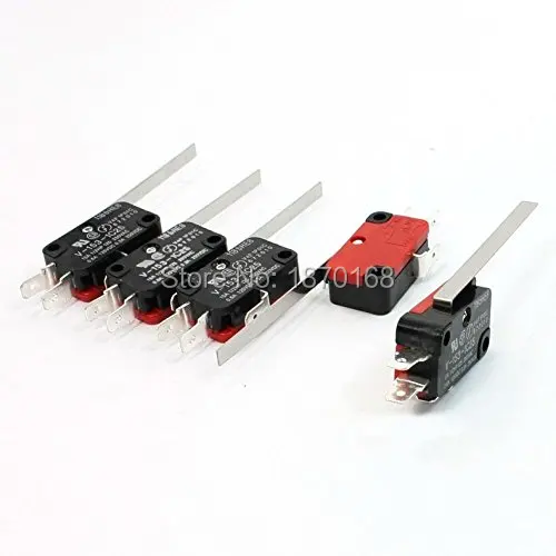 20 Pcs/Lots x Limit Switch mikro, Lurus panjang engsel tuas Arm aksi jepret banyak V-153-1c25