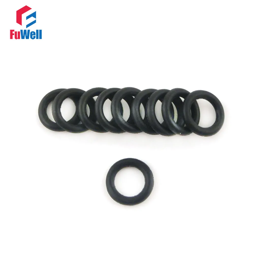 100pcs NBR 5mm Thickness O Ring Seals Gasket OD 15/16/17/18/20/21/22/23/24/25/26mm Black Nitrile Rubber O-ring Gaskets