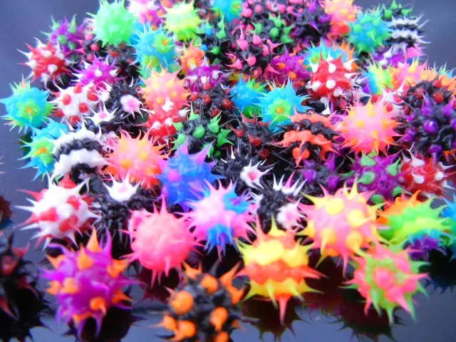 

Free shippment 100pcs/lot Spike Koosh Ball Replacement Body piercing jewelry HOT 14gx6mm FOR Tongue Ring Bar