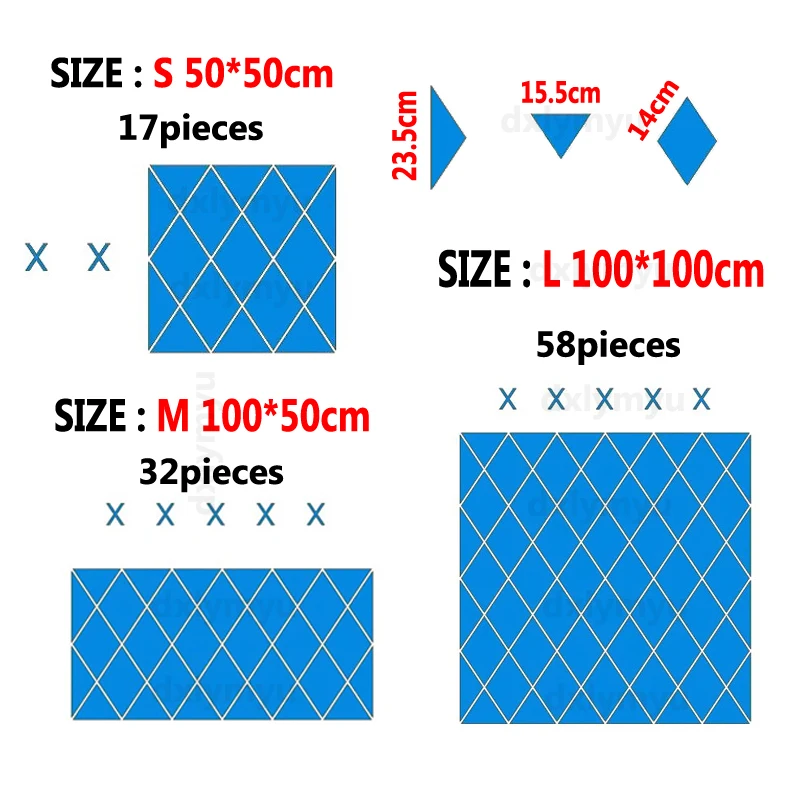 Diamanten Dreiecke Wand Kunst Acryl Spiegel Wand Aufkleber Haus Dekoration 3D DIY Wand Decals Kunst für Wohnzimmer Wohnkultur