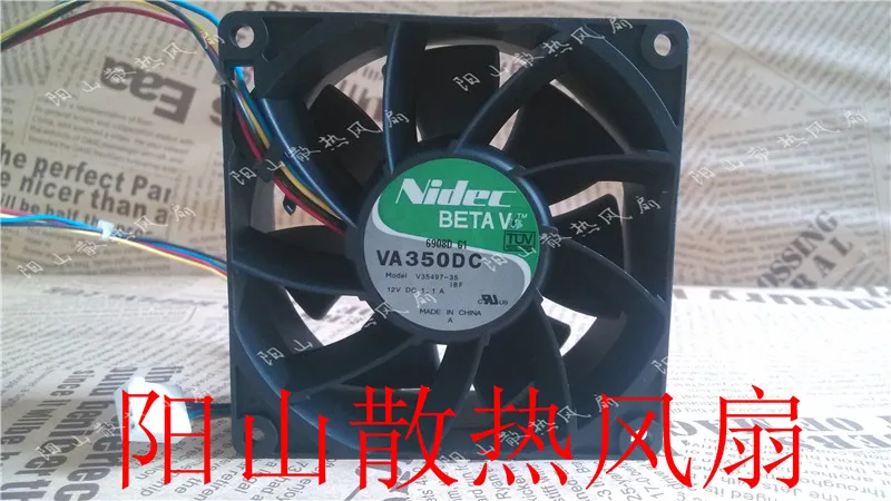 

Nidec V35497-35 IBF DC 12V 1.1A 90x90x38mm 4-wire Server Cooling Fan