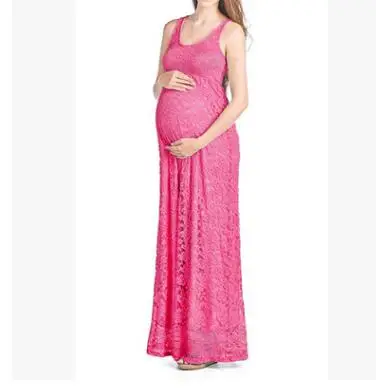 New Women Dress Maternity Photography Props Lace Pregnancy Clothes Elegant Maternity Dresses For Pregnant Photo Shoot Cloth Plus