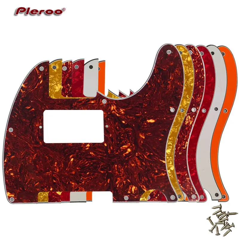 Pleroo Custom Guitar Parts - For US Standard 8 Screw Holes Tele Telecaster With PAF Humbucker Guitar Pickguard Scratch Plate