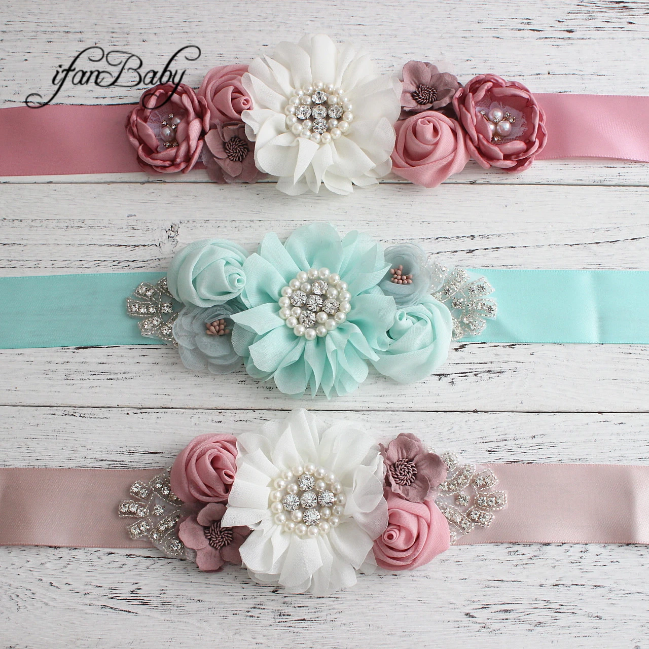 2019 Fashion women belt flower sash belt for kids girl women