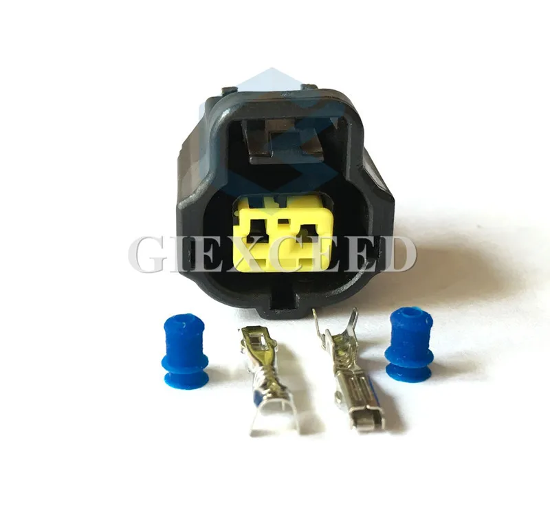 Conector automotivo feminino para Honda Corolla, Soquete do sensor de temperatura da água, Motor Toyota, Soquete 178392-6, 2 conjuntos