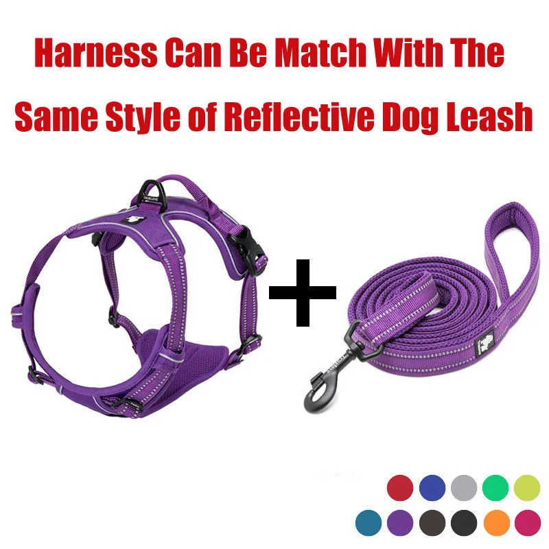 Truelove No Pull Dog Harness And Leash Set Reflective Soft Padded Chihuahua Vest Harness Leash For Dog Pet shop Dropshipping