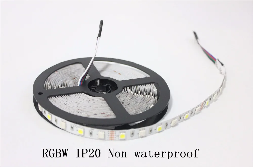 5M RGB RGBW 5050 LED strip Light Waterproof IP20/65/67 DC12V SMD 60Leds/M 300 LEDS Flexible Bar Light strips RGB + White/WW