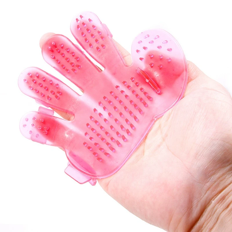 Pet Shower Bath Brush Five Fingers Pet Cleaning Brush Glove Pet Cleaning Accessories