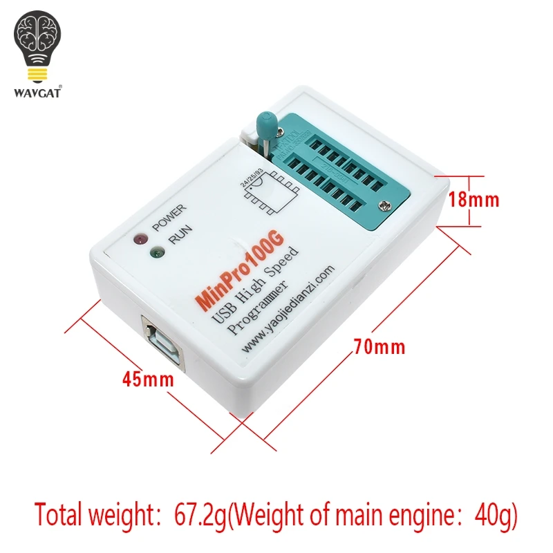 Imagem -06 - Programador Bios em Queimador de Memória Flash Usb Leitura e Gravação Spi 24 25 95 Minpro100e Minpro100g