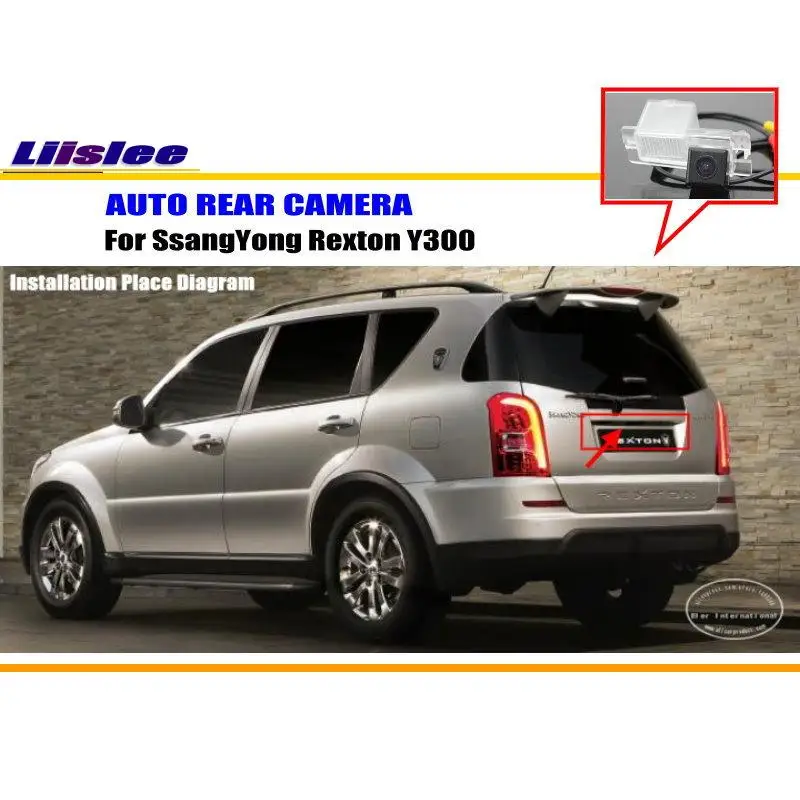 

For SsangYong Rexton Y300 Car Rearview Rear View Camera RCA NTST PAL Backup Parking Back AUTO HD CCD CAM Accessories Kit