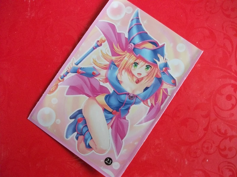 10 packs/set  (500pcs) Yu-Gi-Oh! Cosplay Yugioh Dark Magician Girl Anime Board Games Card Sleeves Card Barrier Card Protector