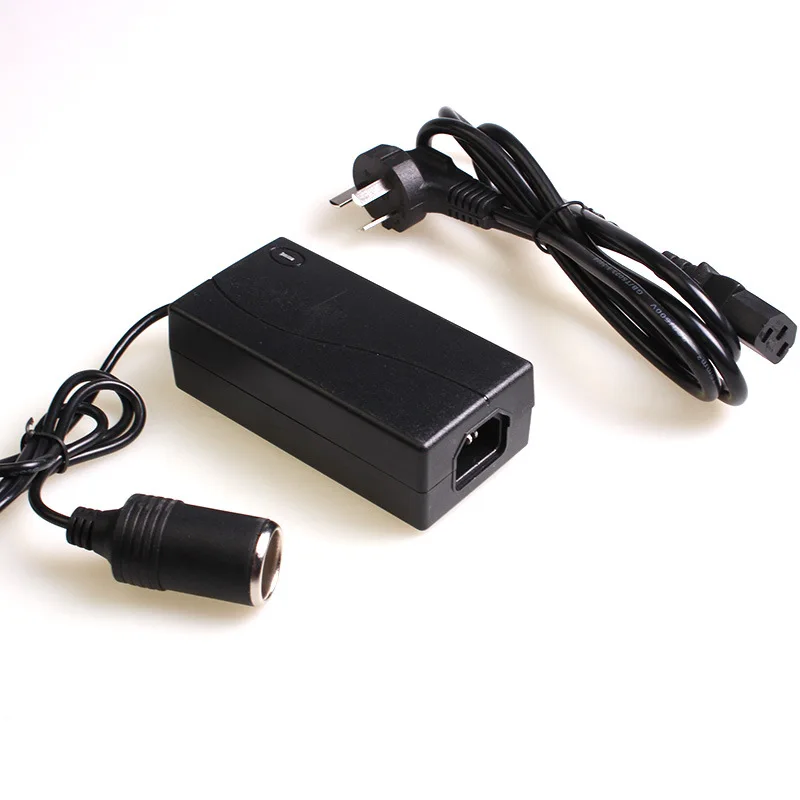 110V 220V to 12V Car Power Converter 60W Charger Veicular for Car Vacuum Cleaner Refrigerator Transformer Vehicle to Household