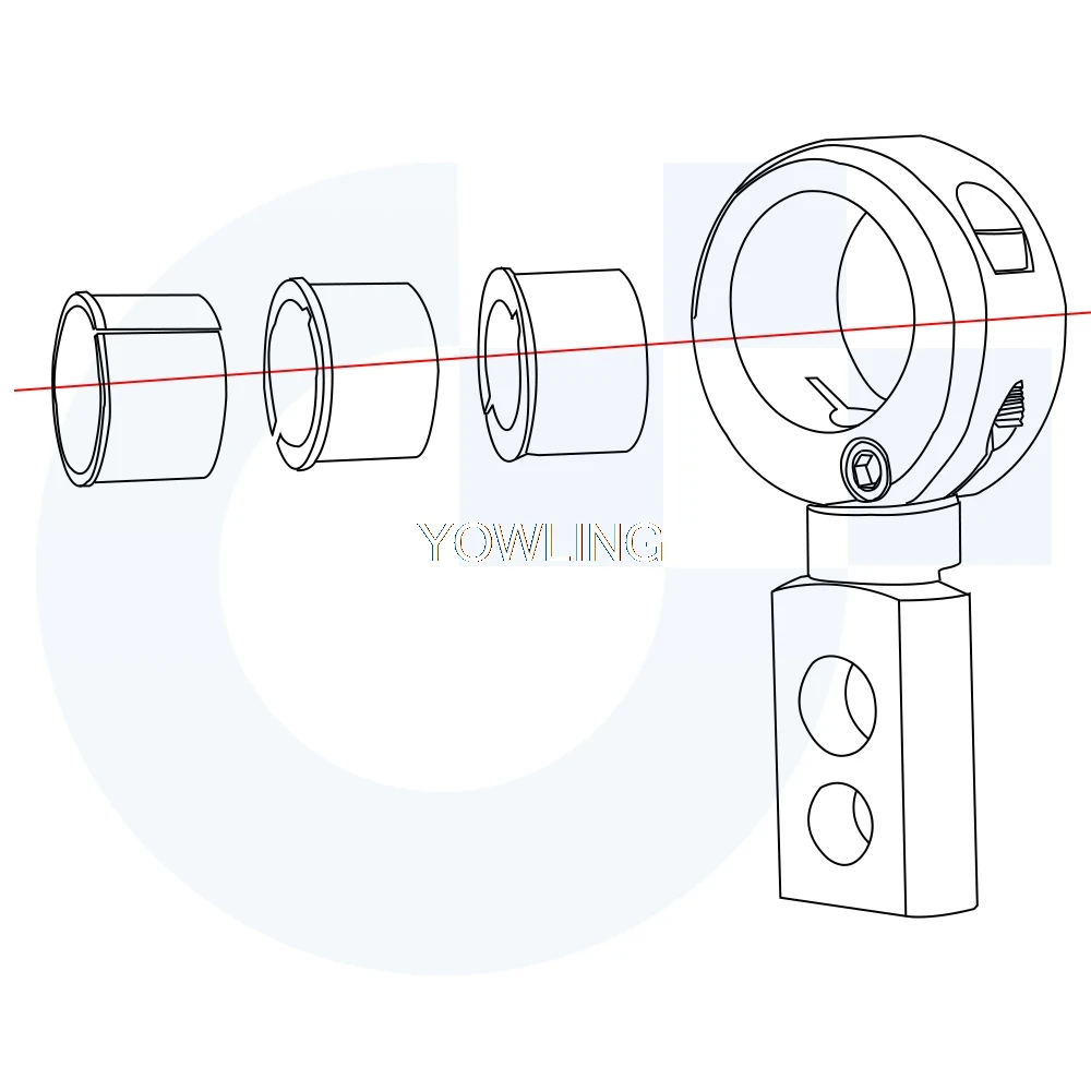 Universal 22mm 25mm 28mm Lamp Mount Motorcycle Spotlight Fog Lamp Brackets Head light lamp holder Adjustable Fork Mount Clamp