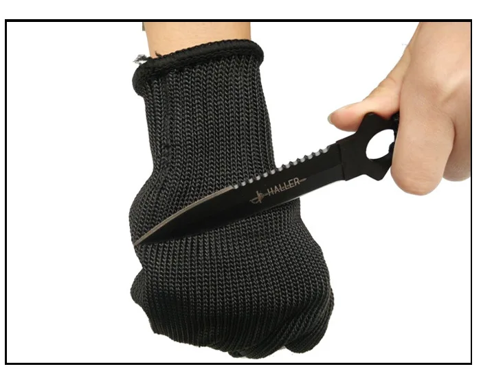 5 to strengthen the anti cutting gloves knife blade wear resistant stainless steel silk gloves