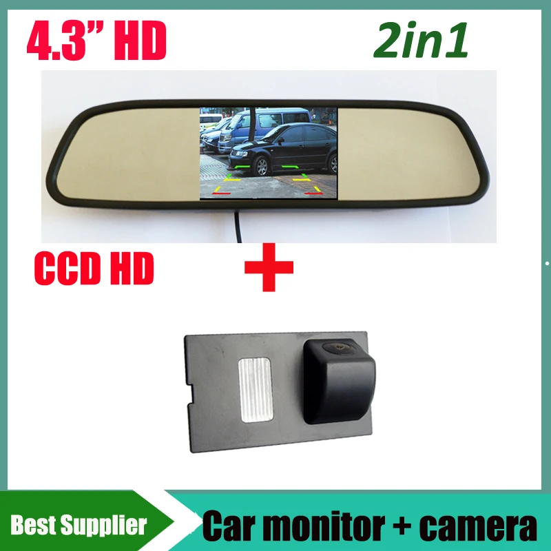 CCD HD Car Rear View reverse parking Camera for Land Rover Discovery 3 4 Range Rover Sport Freelander 2 + 4.3inch Car Monitor