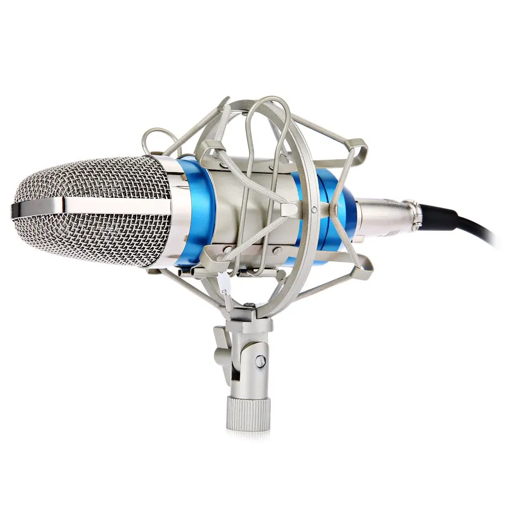 

BM-700 Blue Professional Uni-directional Condenser Studio Sound Recording Microphone with Shock Mount and Anti-wind Foam Cap