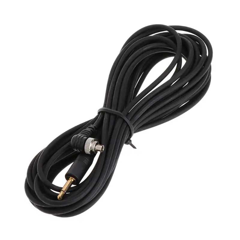 Cable Light Trigger For Studio 3.5mm Plug to Male Photography Flash PC Sync Cord EY