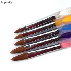 Free Shipping 5 Pieces Five Size High Quality Professional Acrylic Liquid For Nail Art  Pen Brush UV Gel Nail Acrylic Powder