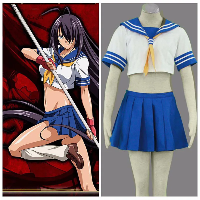 Ainclu Hot Selling Strength of a Thousand Anime Costume Kanu Unchou Seito Academy Special School Uniform Halloween Cosplay