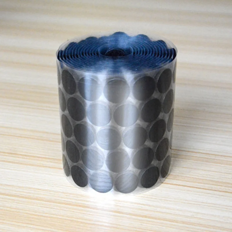 100 paia 10mm 15mm 20mm 25mm nastro adesivo di fissaggio punti gancio e anello adesivo magico rotondo forte nastro autoadesivo di fissaggio