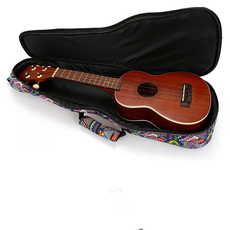 New sale portable 21 23 26 inch soprano ukulele case small bass guitar bags soft gig cover backpack lanikai concert padded strap