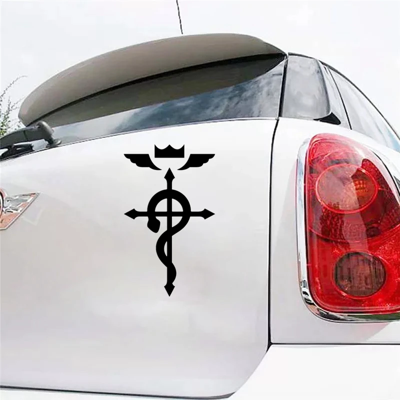 CS-775# Fullmetal Alchemist Flamel Logo funny car sticker vinyl decal white/black for auto car stickers styling choose size