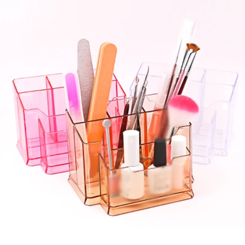 Caja de almacenamiento de uñas, soporte para bolígrafo de escritorio, barra de arena, cubo, caja de almacenamiento de herramientas, tijeras de piel muerta, caja de herramientas para uñas, venta