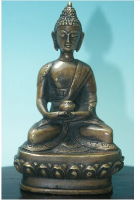 Copper Brass CHINESE crafts Asian  China, Antiguo Budismo Tibetano tara estatua de buda GuanYin statue Auspicioso estatua de