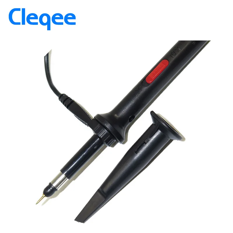 Cleqee P7100 1 sztuk sonda oscyloskopowa 100mhz BNC osłona ochronna zakres sondy X1/X10 DC-100MHz