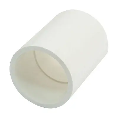 

5pcs 40mm Inner Dia White PVC-U Water Pipe Straight Connect Adapter Fitting