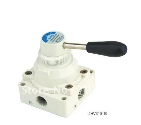 

1pcs 4 way 3 position Manual Hand lever Pneumatic Valve 3/8" BSPT Center Closed