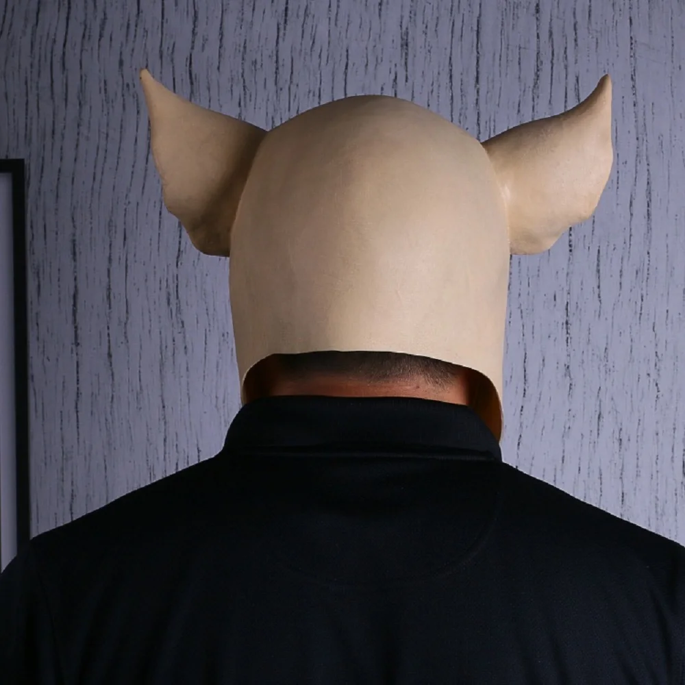 Game H1Z1: King of the Killing Cigar Pig Cosplay Head Mask Full Latex Adult Unisex Halloween Party Fancy Dress Sphere