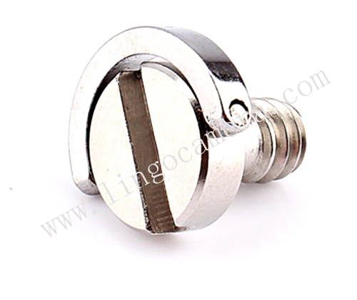 Parafuso para câmera dslr ll1485, 1/4 ", tripé, placa de liberação rápida, prata
