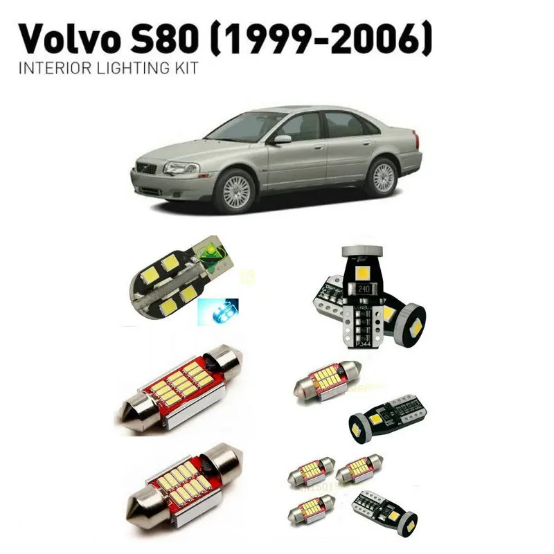 

Led interior lights For volvo s80 1999-2006 19pc Led Lights For Cars lighting kit automotive bulbs Canbus