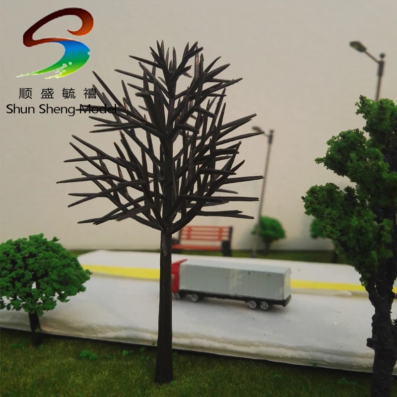 Model scale tree Construction sand table model Department green garden decoration materials 100pcs H:80mm