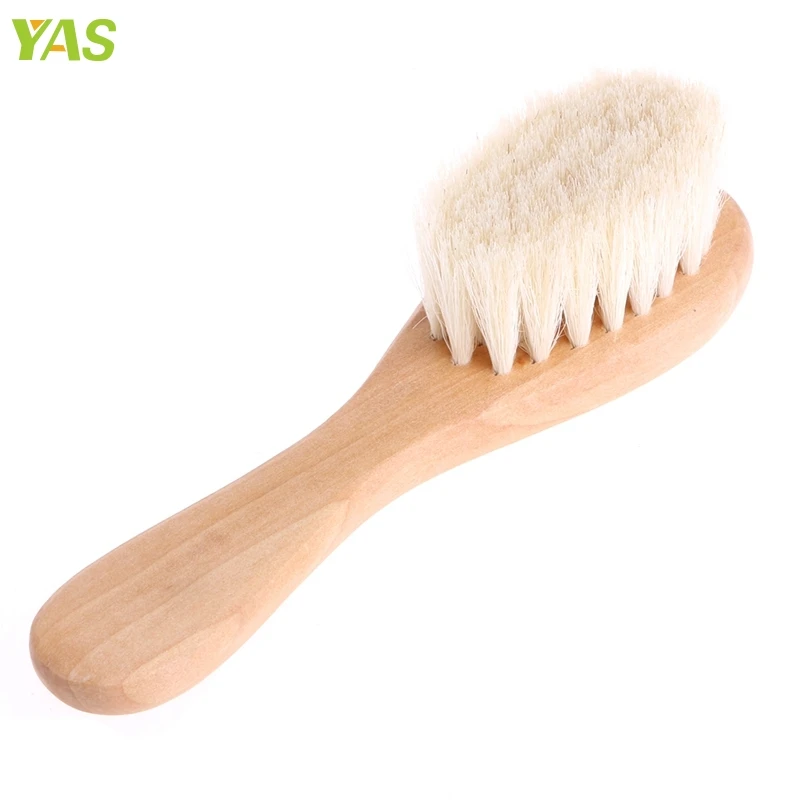 Wooden Handle Brush Baby Hairbrush Newborn Hair Brush Infant Comb Head Massager For Boys And Girls #330