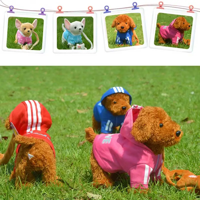 Robot Dog Sound Control Interactive Dog Electronic Pets Plush Puppy Walk 72 Songs Talk Teddy Toys For Children Birthday Gifts
