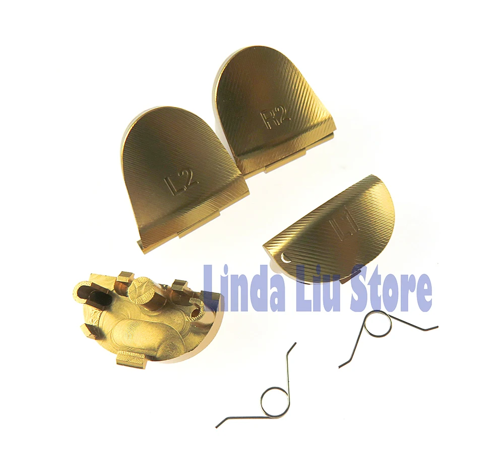 5pairs Metal Aluminum L1 R1 L2 R2 Buttons with spring For PS4 old version JDS001 010 accessory