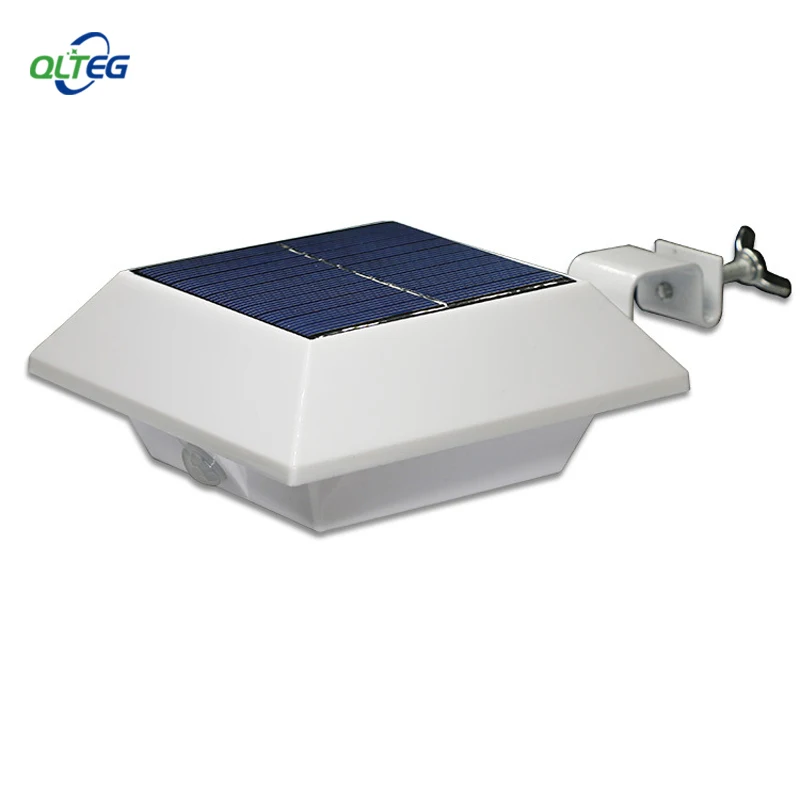 

PIR Motion Sensor 150LM 4 LEDs Solar power LED Outdoor Gutter Light Waterproof Garden Fence Wall Yard Path Security Lamps Series