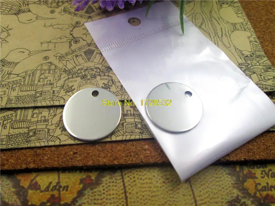 40pcs--stainless steel heart circle square  for hand make   different shapes of  stainless steel  DIY Charms Pendants